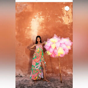 Sundress FRANCETTE LONG DRESS PRIMAVERA PRINT